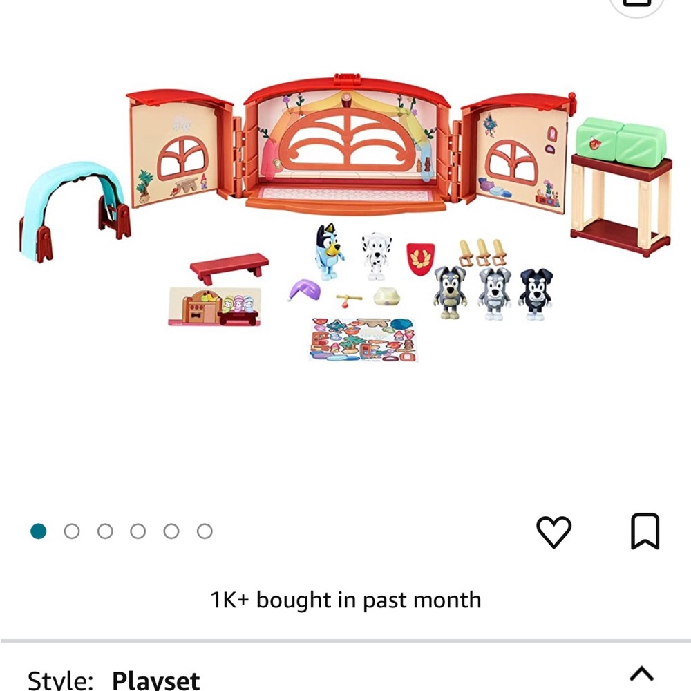 NIB Bluey school playhouse from Amazon with terriers